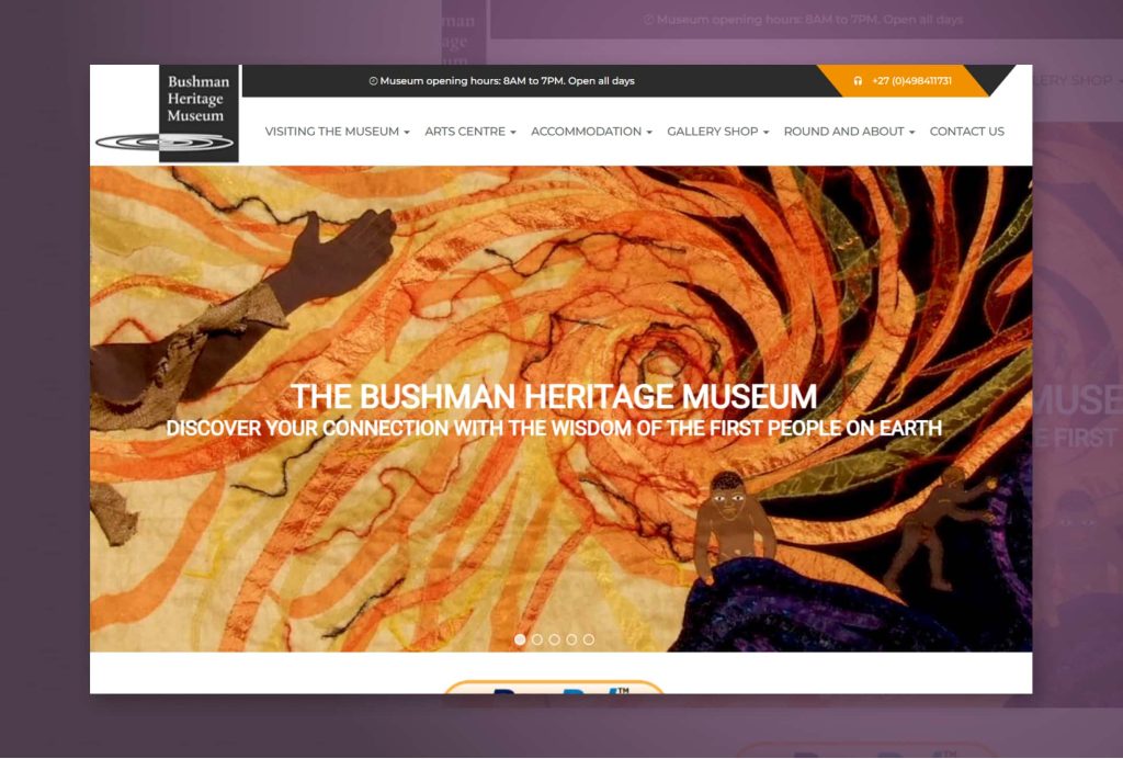 Web Design for Bushman Heritage Museum