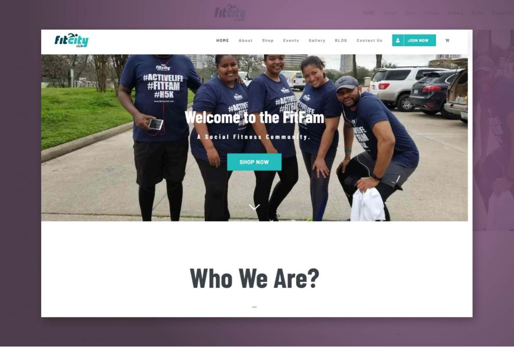 Web Design for Fitness Club